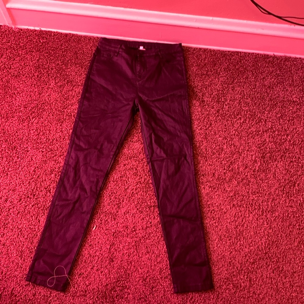 BLACK LEATHER PANTS